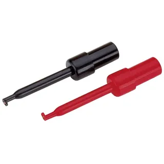 VOLTCRAFT Prüfspitzen-Set Steckanschluss 2mm CAT I Schwarz, Rot