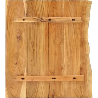 vidaXL Badezimmer-Waschtischplatte Massivholz Akazie 80x52x3,8 cm - Braun