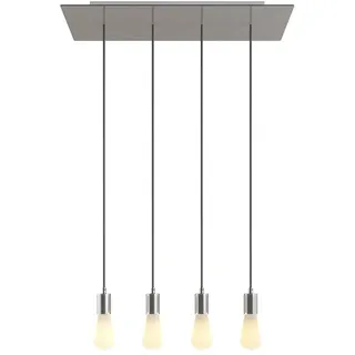 Creative Cables Rose-one Xxl 4 Falls Hängelampe - Satin Steel - One Size