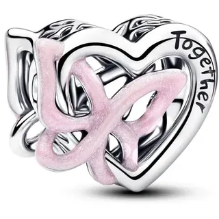 Pandora Verschlungenes Herz & Schmetterling Pink/Silber 794475C01