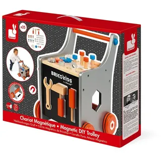 Janod Brico ́kids Magnetischer Werkzeugwagen - Multicolor - 18 Monate-3 Jahre