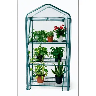 Biotop B2091 Gewächshaus, 3 Ablagen, 68 x 49 x 126 cm, Transparent