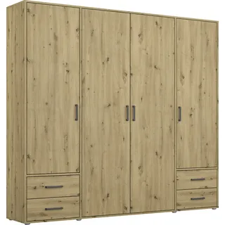 Rauch »Kleiderschrank Schrank Garderobe Wäscheschrank VOYAGER« in 3 verschiedenen Ausstattungen BASIC/CLASSIC/PREMIUM, moderne Griffe in Graumetallic mit Außenschubkästen MADE IN GERMANY