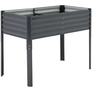 Hochbeet 120x60x90 cm mit Abdeckung Pflanzkasten, Gewächshaus, rostfrei