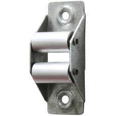 Amig - Gurtführung aus Metall mit Aluminiumrollen für Rollladen-Gurtwickler, stabiler und langlebiger Leitroller für 22 mm breites Band, Silber