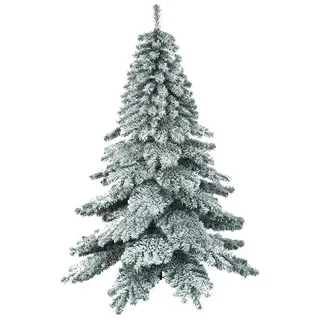 Costway Künstlicher Weihnachtsbaum mit Schnee, mit Metallständer 180cm