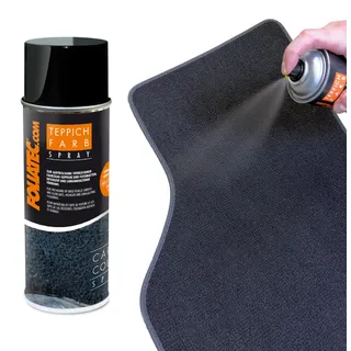 FoliaTec Teppich Farbspray Auto Fussmatten Dachhimmel Spray für Stoff, schwarz, 400 ml
