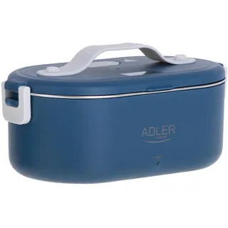 adlereurope AD 4505 Elektrische Lunchbox Lebensmittelbehälter Fassungsvermögen: 0,8 Liter Erwärmt und Hält Mahlzeiten bis zu 70 °C Warm Nennleistung: 45–55 W 220–240 V ~ 50/60 Hz (Blau)
