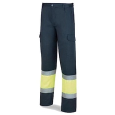 marque-pfy 388/a42-pantalon Hohe Sichtbarkeit gelb/blau 42