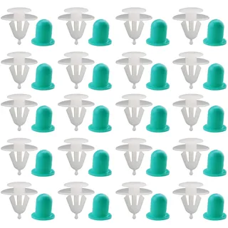 50 Stück Auto Türverkleidung Zierleisten Streifen Clips 191853585A Mit grünen Gummistiefeln Kompatibel mit Golf MK II MK III Passat Jetta