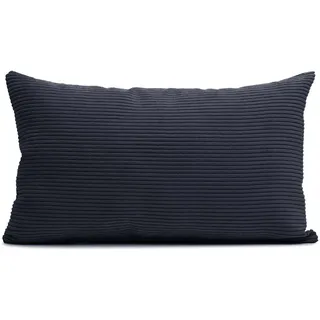 Gözze Capri Cord Dekokissen 30 x 50 cm Schwarz