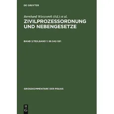 Zivilprozessordnung und Nebengesetze / §§ 542-591