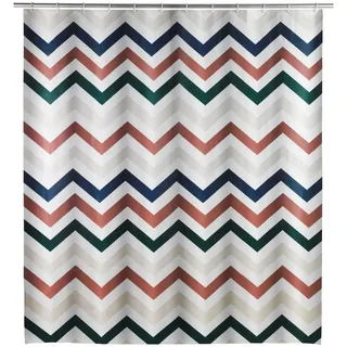 Wenko Duschvorhang Agropoli 180 x 200 cm rot