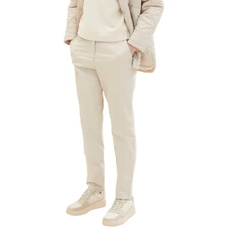 TOM TAILOR Damen 1035793 Chino Slim Fit Hose, 12365 - Dusty Beige, 32W / 30L