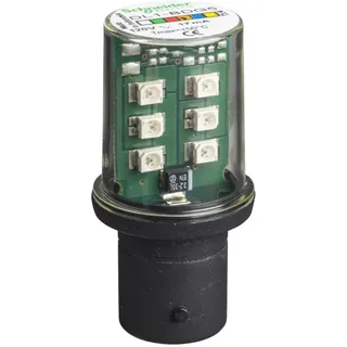 Schneider Electric DL1BDG5 Orangefarbene LED-Leuchte für Signalisierung, BA 15d, 120V