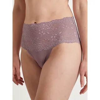 CALIDA High-Waist-Slip »Sensual Secrets«, mit breitem, transparentem Spitzenbund CALIDA elderberry S (40/42)