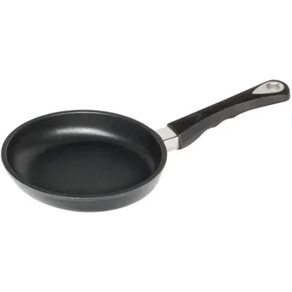 AMT Gastroguss Bratpfanne 20 cm Ø Schwenkpfanne 4 cm hoch, fester Stiel, nicht induktionsgeeignet, Lotan® Antihaft-Veredelung, Gusspfanne (Aluguss), AMZN-420