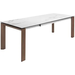 ac angel cerda Ausziehtisch 90 x 75 x 90 cm Walnussfarben/Weiß