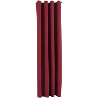 Gardinenbox Vorhang Blickdicht »Newyork« Bordeaux HxB 245x140 cm 1er-Pack Thermo-Gardine Verdunkelungsvorhang Blackout Ösen schalldämmend ÖKOTEX UV-Schutz Raffhalter, 201920600
