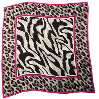 Damen Nicki Tuch im Satin-Look mit Animal Print