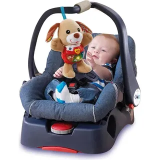 VTech - Interaktiver Teddy Welpenhund mit Liedern und Aktivitäten, fördert die motorische Entwicklung des Babys (3480-502322) VTECH Altersbereich: +3 Monate