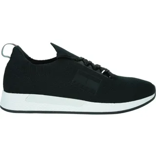 Tommy Hilfiger Tommy Jeans Herren Runner Knitted Trainers schwarz (Black), 45