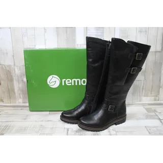 REMONTE Damen R6590 Kniehohe Stiefel, schwarz / 01, 39