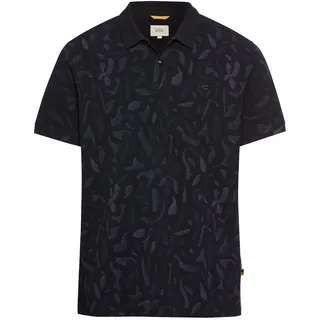 camel active Herren Kurzarm Poloshirt aus Reiner Baumwolle Dunkelblau, Menswear-M