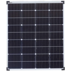 enjoy solar PERC Mono 100W XL 12V Solarpanel Solarmodul Photovoltaikmodul, 166mm*166mm Monokristalline Solarzelle mit 9 Busbars, ideal für Wohnmobil, Gartenhäuse, Boot