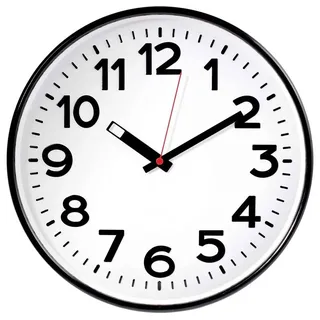 EUROTIME Quarz Wanduhr 30,00 cm 82320 schwarz