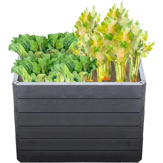 GARANTIA Hochbeet Ergo Quadro M 75 x 75 x 60 cm Braun