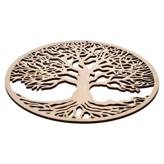 Baum des Lebens Wanddekoration, 28CM Heilige Geometrie aus Wandkunst, Spirituelles Symbol für Yoga und Meditation für Zuhause