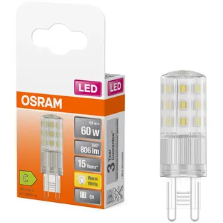 Osram LED PIN G9, 4,9W ersetzt 60W, warmweiß,