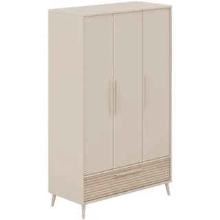 Paidi Kinderkleiderschrank EEFJE 95-123 x 139-204 x 41-57 cm Eiche lackiert beige