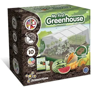 Science4you Mini Gewächshaus - Hausgärten Anbauset für Gartenaktivitäten, Pflanzen Sie Ihre eigene Brunnenkresse mit Mini-Anzuchset, DIY Kit, Kunst & Handwerk Geschenk für Kinder Alter 6 7 8 9+