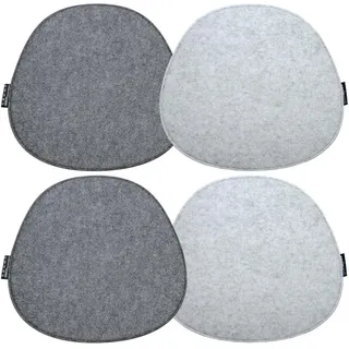 Dune Design DuneDesign Stuhlkissen 40 x 37 cm Grau/Hellgrau
