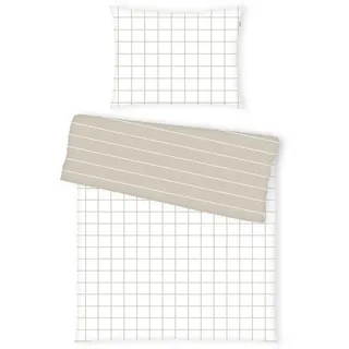 Tom Tailor Bettwäsche , Weiß, Beige , Textil , 140x200 cm , Oeko-Tex® Made IN Green , pflegeleicht, atmungsaktiv, schadstoffgeprüft , Heimtextilien, Bettwäsche & Leintücher, Bettwäsche, Renforcé-Bettwäsche
