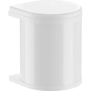 Hailo Mülleimer Küche, Einbau ab 40cm Schrank, Kosmetikeimer 15 L - Weiß