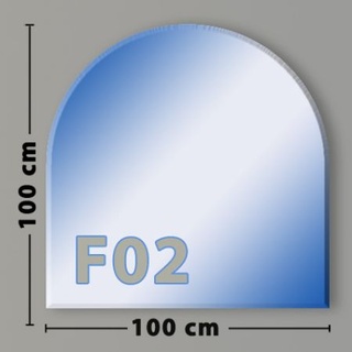 Rundbogen G2 Funkenschutzplatte - Glasplatte ESG | 1000 x 1000 mm