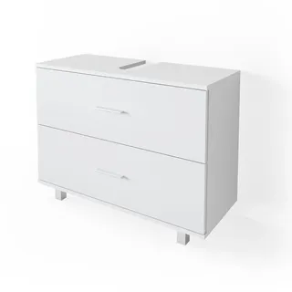 Vicco Waschbeckenunterschrank Ilias 80 x 60,8 x 33 cm Weiß