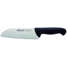 Arcos Serie 2900 - Santoku Messer Messer Asiatischer ArtAsian Knife - Klinge Nitrum Edelstahl 180 mm - HandGriff Polypropylen Farbe Schwarz