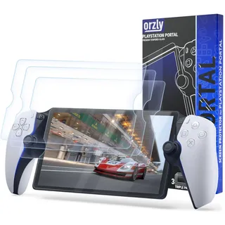 Orzly Glas-Displayschutzfolie für Playstation Portal Remote Player Handheld-Zubehör (4 Stück) – gehärtetes Glas Life Time Edition