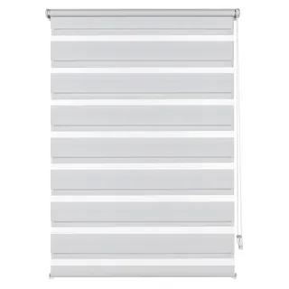 Deco Company Doppelrollo 50 x 150 cm Weiß