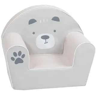 Knorrtoys Kindersessel Bär Paul grau Baumwolle