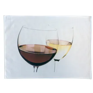 Half a Donkey Geschirrtuch, Baumwolle, Weiß/Weinrot, 47 x 65 cm