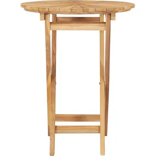 vidaXL Gartentisch Klappbar Ø 60 cm Massivholz Teak - Braun