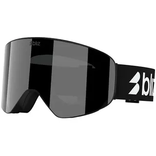 Bliz Flow Skibrille - Matte Black - Smoke W Silver Mirror/CAT3