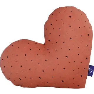 Träumeland Kuschelkissen Herz Moon 38 x 30 cm Rot