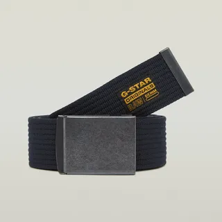 Koppelgürtel G-STAR "Webbing Belt", Herren, schwarz metal, salute, Web, Kunstfaser, unifarben, Gürtel Koppelgürtel, mit Webband