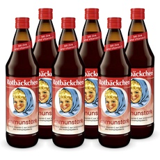 ROTBÄCKCHEN Immunstark 6er Pack (6 x 700ml). Mehrfruchtsaft mit Zink und Vitamin C